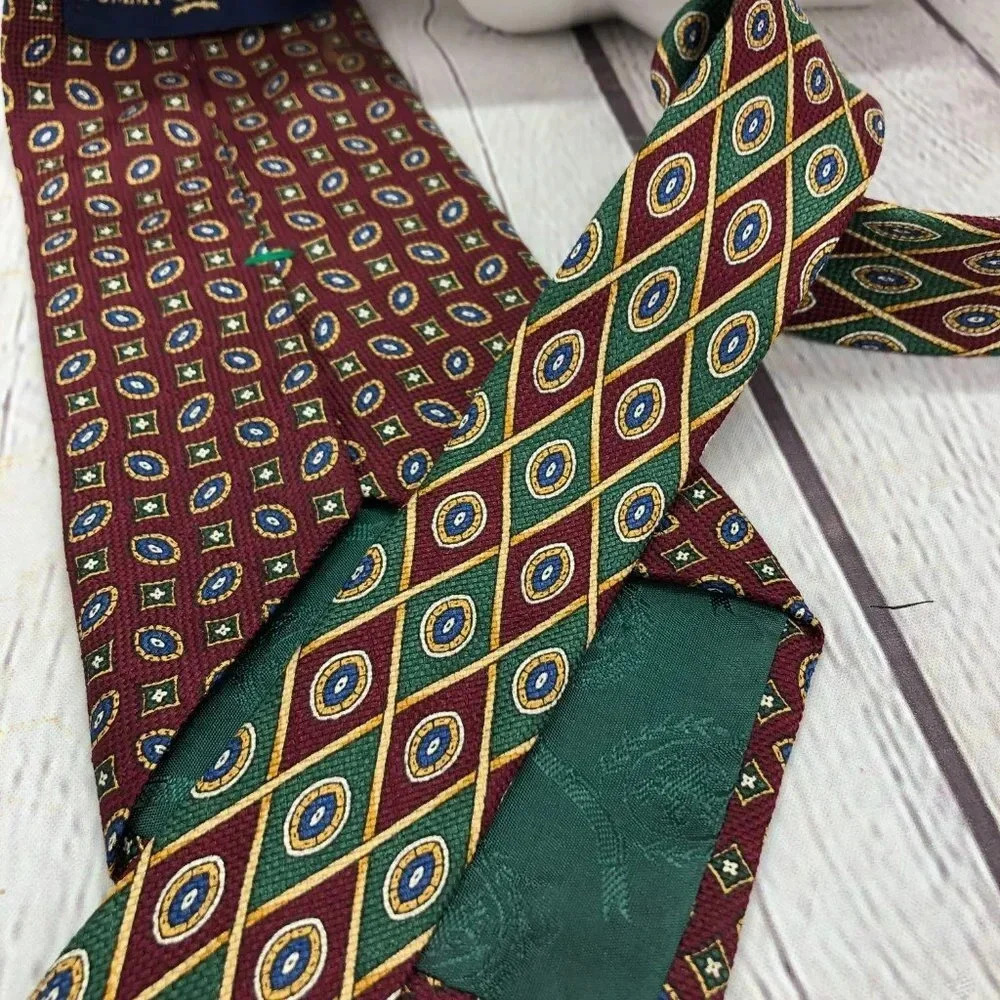 vintage tommy hilfiger silk tie preppy business office - Picture 6 of 7